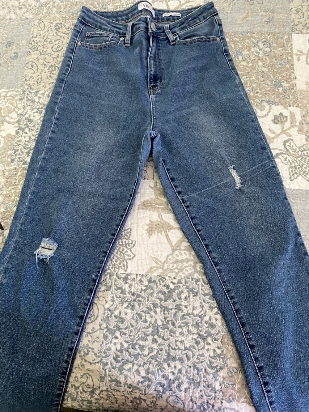 YMI Dark Wash Cropped Ankle Jeans